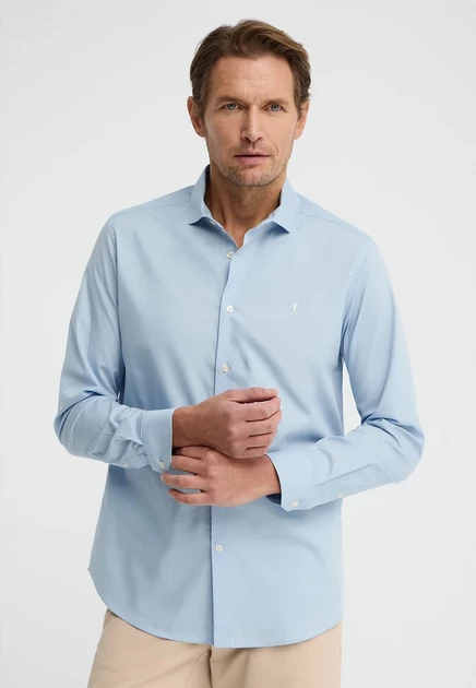 Мужская рубашка Polo Club Go Poplin VO, голубая