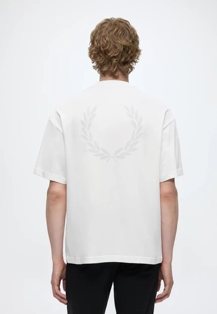 Мужская футболка Fred Perry Laurel Wreath, белая