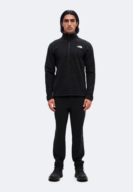 Мужской флис The North Face Cap Rock, черный меланж