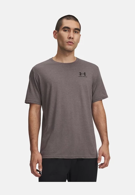 Under Armour UA M SPORTSTYLE LC SS - Sports T-shirt - academy/black charcoal medium heather