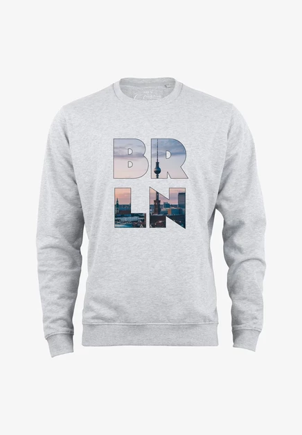 Мужское худи Cotton Prime Skyline, серый меланж