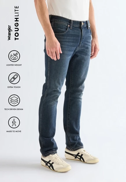 Мужские прямые джинсы Wrangler Larston, выцветшие