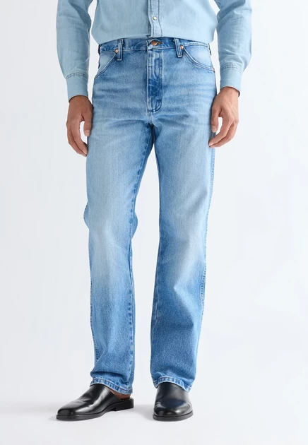 Мужские прямые джинсы Wrangler Straight Leg, темно-синие