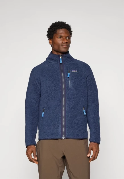 Мужская флисовая куртка Patagonia Retro, темно-синяя