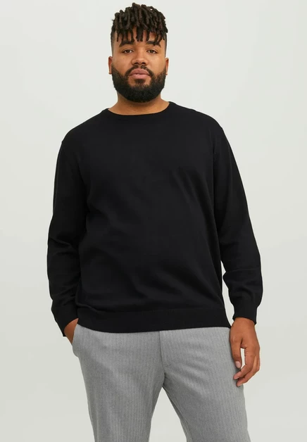 Мужской джемпер Jack & Jones JA222Q1GP, 3XL, черный