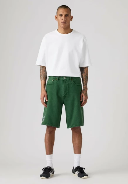 Мужские джинсовые шорты Levi's 478 Baggy, зелёные