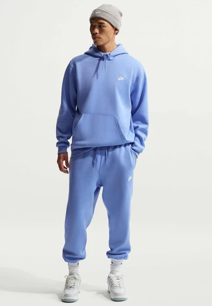 Nike Sportswear CLUB HOODIE - Hoodie - magenta/midnight navy royal pulse royal pulse/white