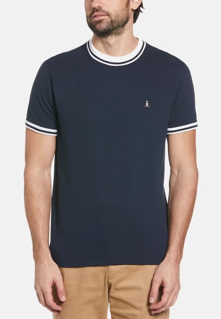 Мужская базовая футболка Original Penguin, темно-синяя