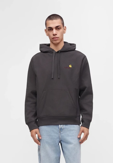 Carhartt WIP HOODED AMERICAN SCRIPT  - Hoodie - natural graphite