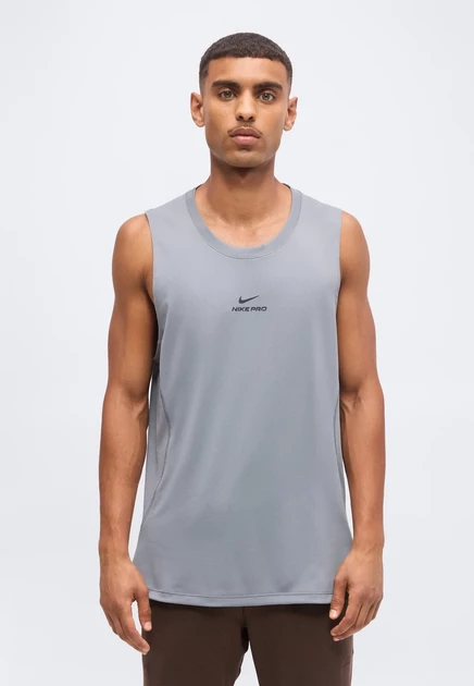 Мужская спортивная майка Nike Performance, серо-черная