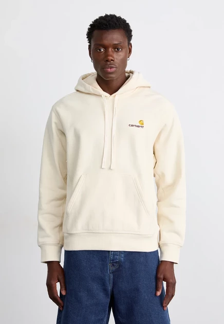 Мужское худи Carhartt WIP American Script, бежевое