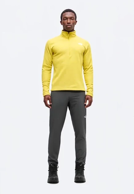 Мужской флисовый пуловер The North Face Cap Rock, жёлтый меланж