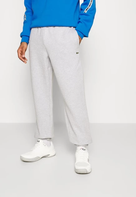 Мужские спортивные брюки Lacoste, серебристо-серые