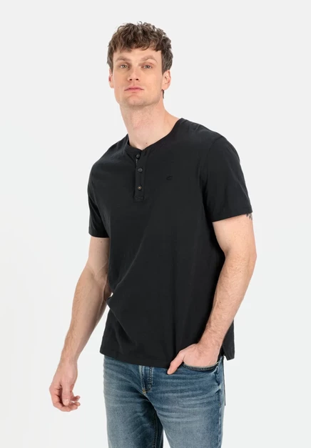 Мужская футболка Camel Active Henley, асфальтовая