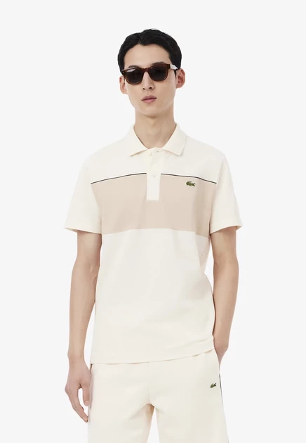 Мужское поло Lacoste, бежевое