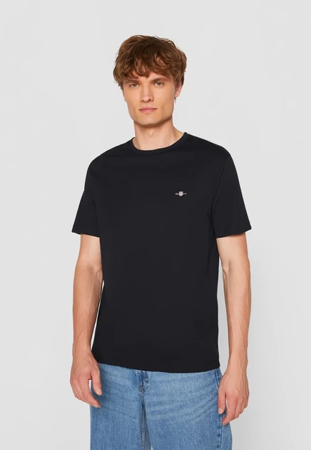GANT SHIELD - Basic T-shirt - evening blue black