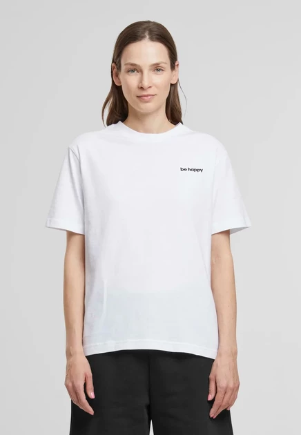 Мужская футболка Mister Tee Be Happy Wording, белая