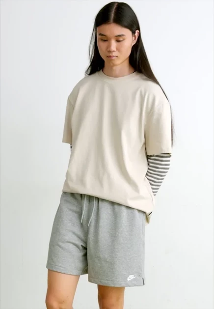 Мужские шорты Nike Sportswear Club Flow, серые меланжевые