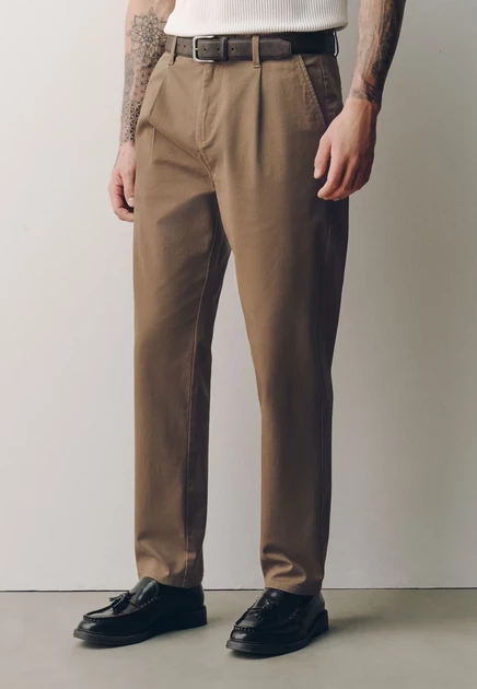 Мужские чиносы Next Tapered Fit, бежево-коричневые