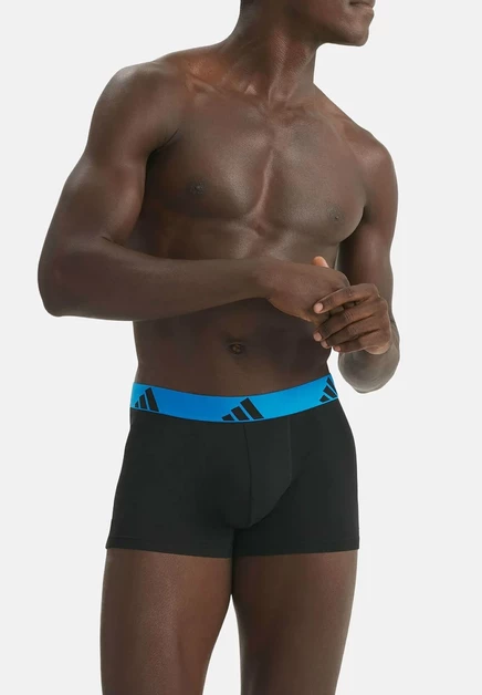 adidas Sportswear TRUNK 3 PACK - Trunks - black schwarz grau blau