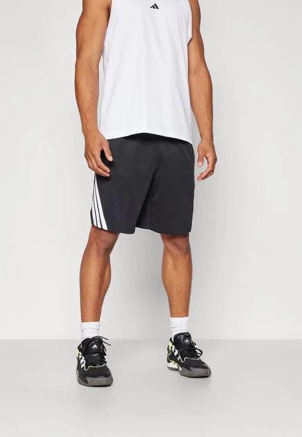Мужские шорты adidas Performance 3-Stripes, черно-белые