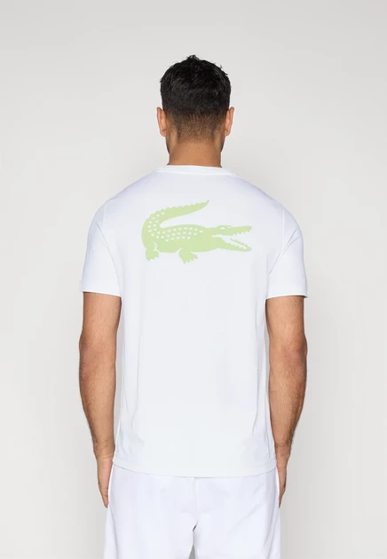 Мужская спортивная футболка Lacoste Tennis, белая
