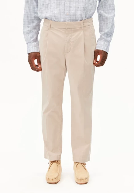 Мужские брюки Armedangels TAAMIR PLEATED, бежевые