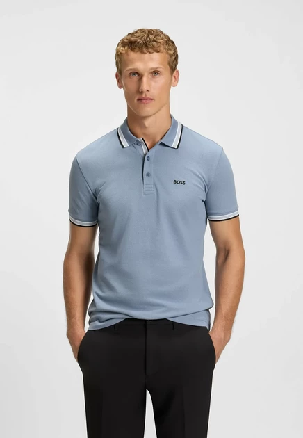 BOSS PADDY - Polo shirt - white open blue thirty