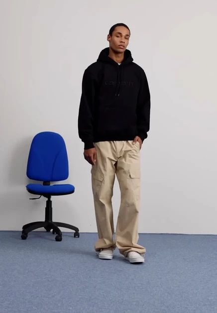 Мужское худи Carhartt WIP Hooded, черное