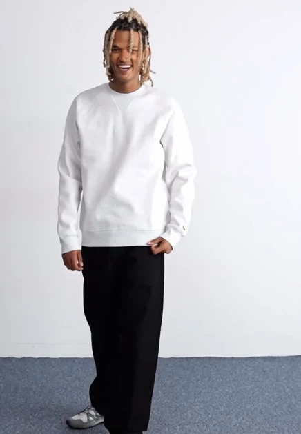 Мужская толстовка Carhartt WIP Chase, серо-золотистая