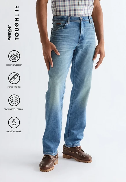 Мужские прямые джинсы Wrangler Texas, голубые