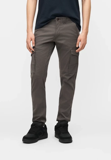 Мужские брюки-карго JACK & JONES JJIPaul, серые