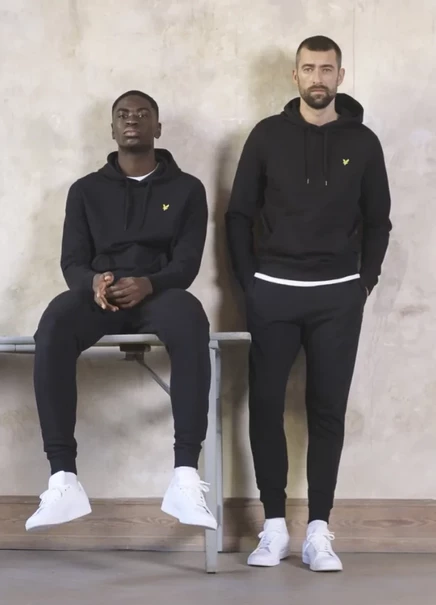 Мужское худи Lyle & Scott, чёрное