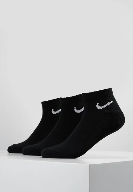Носки Nike Everyday Cush Ankle, 3 пары, черно-белые