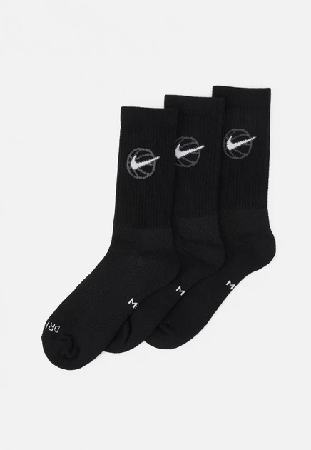 Носки Nike Everyday Crew, 3 пары, черно-белые