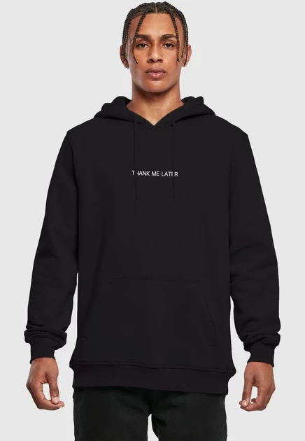 Мужское худи Mister Tee Thank Me Later, чёрное