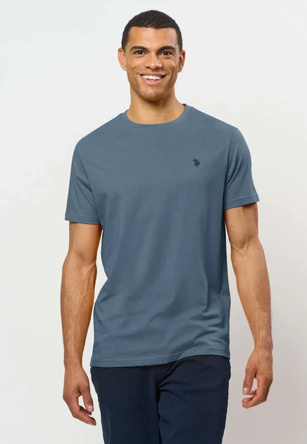 U.S. Polo Assn. UMARJUN T-shirt - Basic T-shirt - white china blue