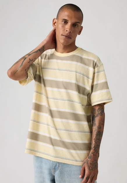 Мужская футболка Levi's Tab Vintage, черная в полоску