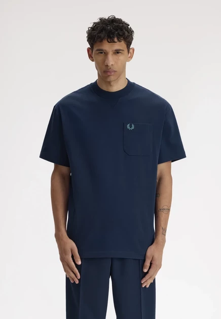 Мужская футболка Fred Perry, теннисно-синяя