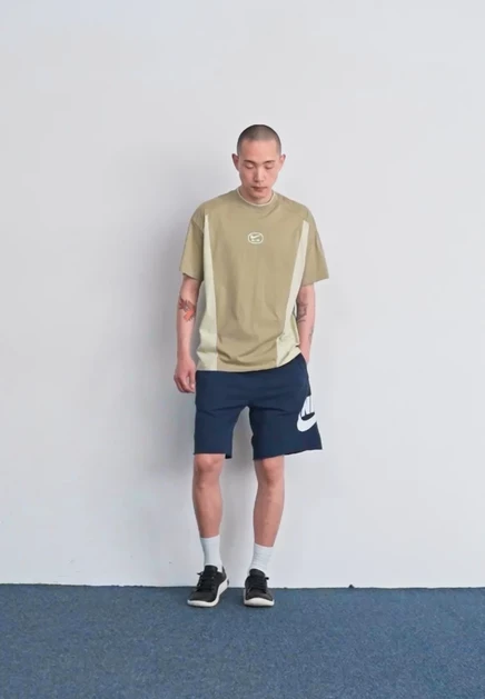 Мужские шорты Nike Sportswear Club Alumni, темно-синие с белым