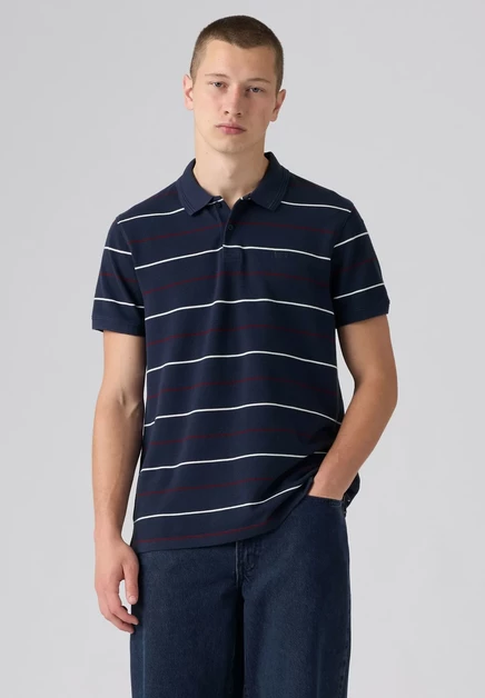 Levi's® LEVIS ORIGINAL POLO TEDDY STRIPE DRESS B - Polo shirt - teddy stripe dress b - reds crystal pink - blues