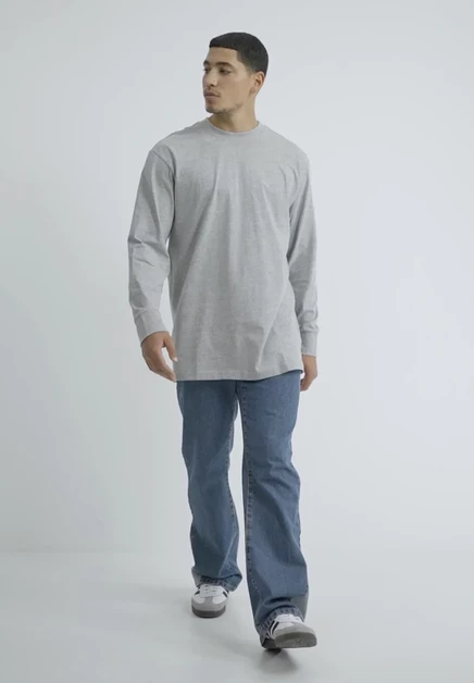 Мужской лонгслив Urban Classics Tall Tee, серый