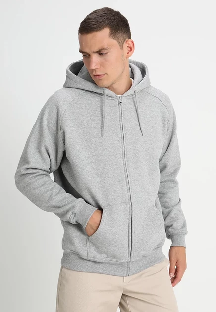 Мужское худи на молнии Urban Classics Zip Hoody, серое