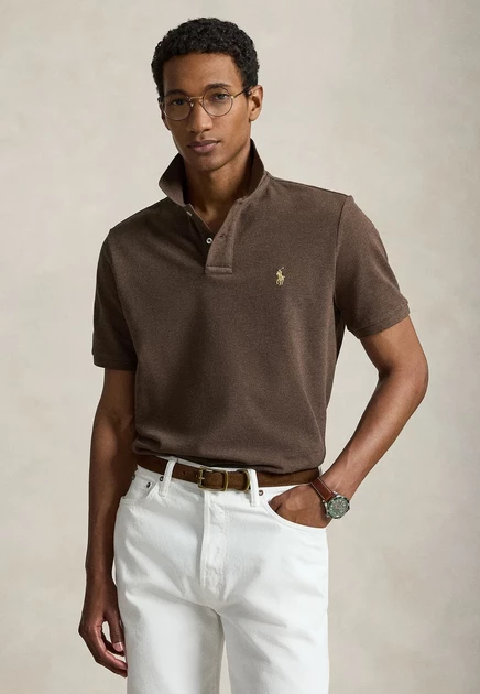 Мужское поло Polo Ralph Lauren Short Sleeve, коричневое