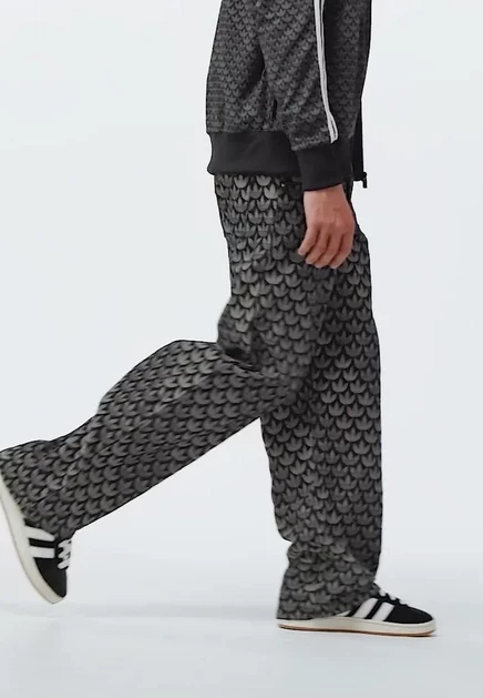 Мужские джинсы adidas Originals MONOGRAM, черные
