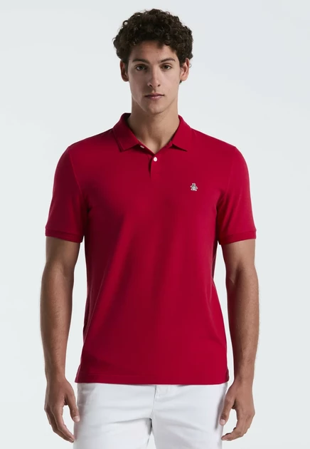 Мужское поло Original Penguin Daddy Pique, бело-красное