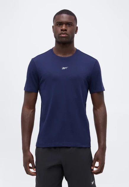 Мужская футболка Reebok Athlete, темно-синяя