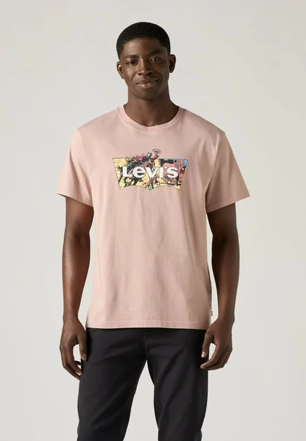 Мужская футболка Levi's LSE Relaxed Fit, розовая