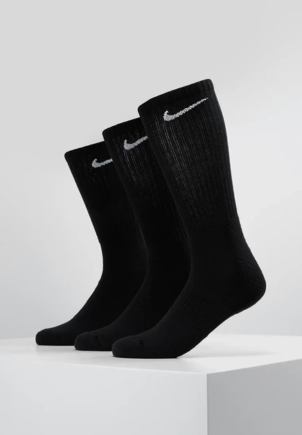 Носки Nike Everyday Cush Crew, 3 пары, черно-белые