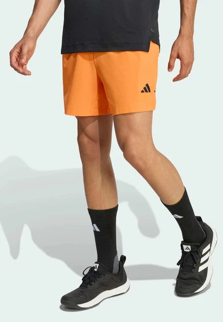 Мужские шорты adidas Performance D4T, черно-оранжевые